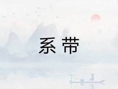 系带 系带