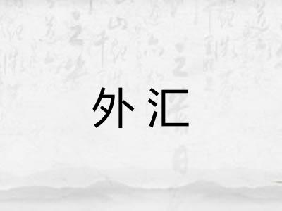 外汇 外汇