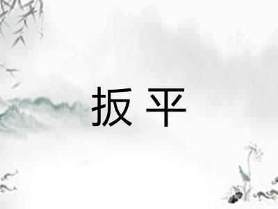 扳平