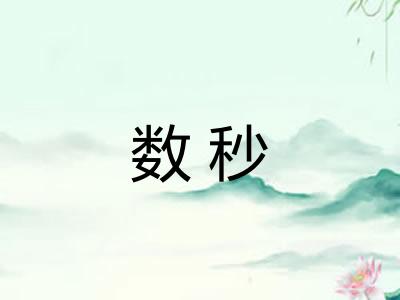 数秒
