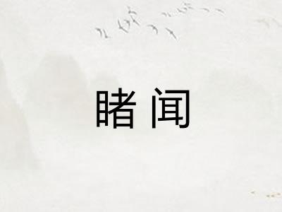 睹闻