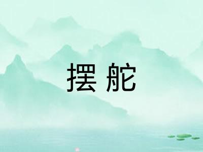 摆舵
