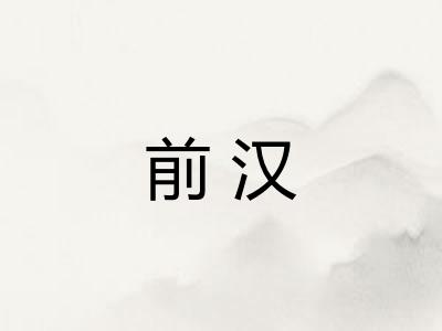 前汉