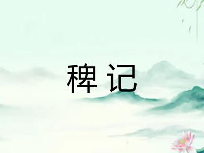 稗记