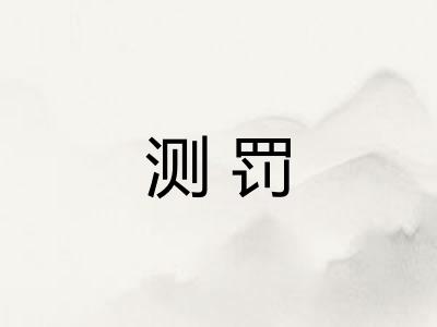 测罚