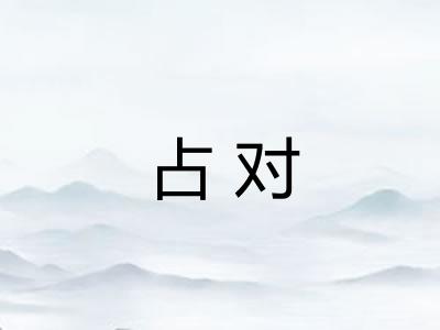 占对