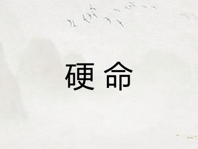 硬命