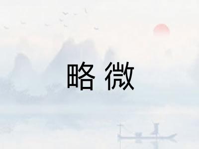 略微
