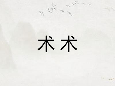 术术