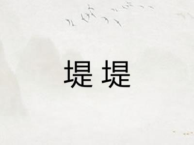 堤堤