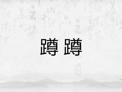 蹲蹲