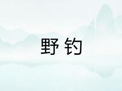 野钓