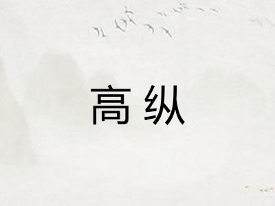 高纵