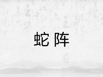 蛇阵