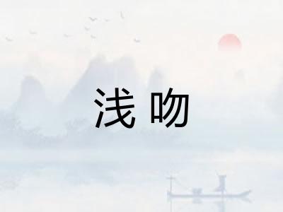 浅吻