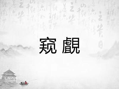 窥覰