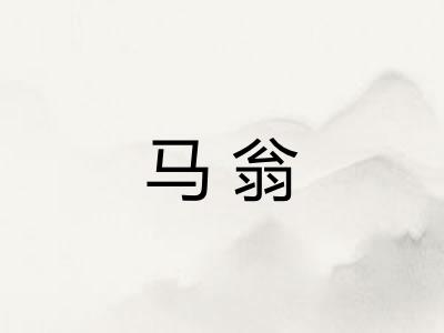 马翁