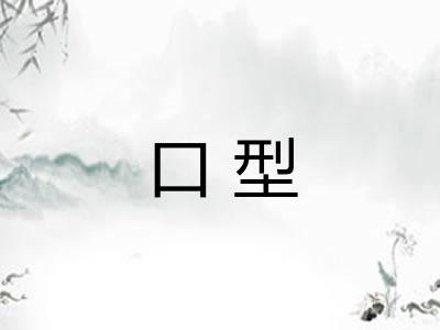 口型