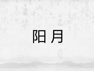 阳月