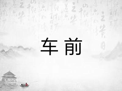 车前