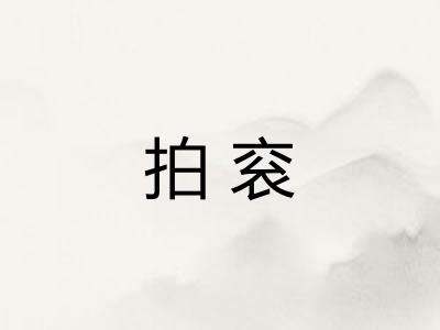 拍衮