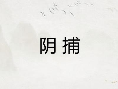 阴捕