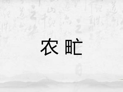 农甿