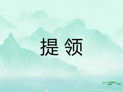 提领