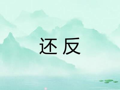 还反