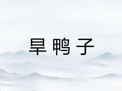 旱鸭子