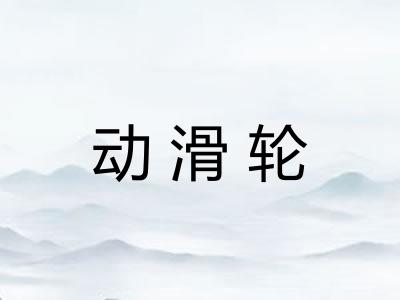 动滑轮