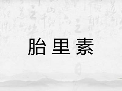 胎里素