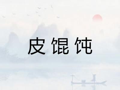 皮馄饨