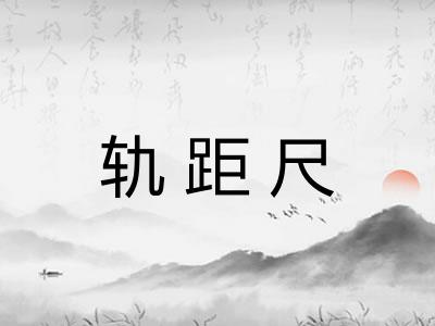 轨距尺