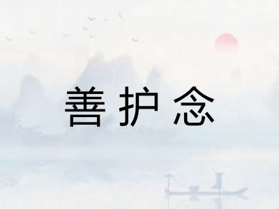善护念