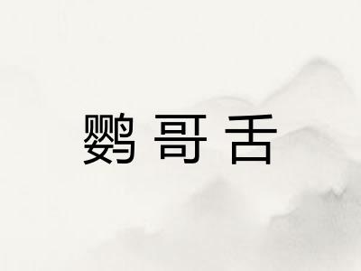 鹦哥舌