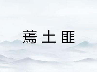 蔫土匪