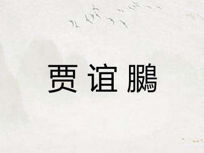 贾谊鵩