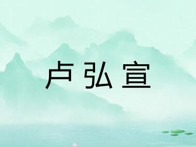 卢弘宣