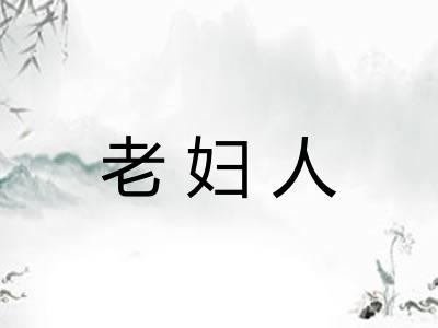 老妇人 老妇人