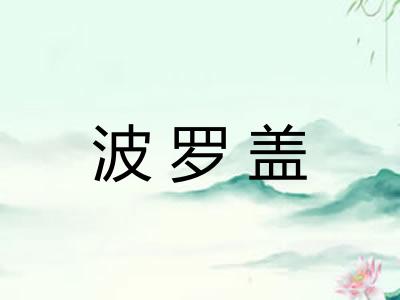 波罗盖