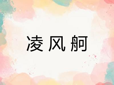 凌风舸