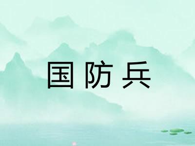 国防兵