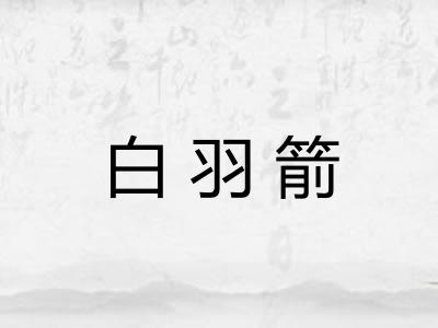 白羽箭