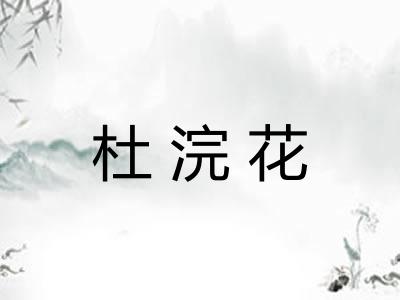 杜浣花