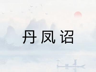 丹凤诏