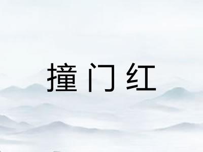 撞门红