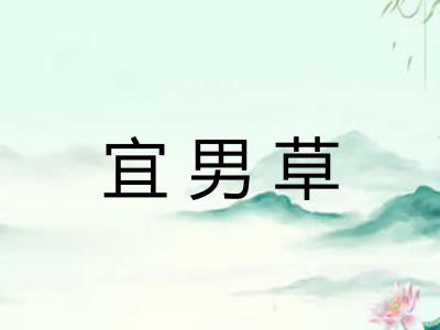 宜男草