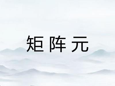 矩阵元
