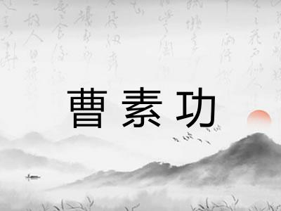 曹素功